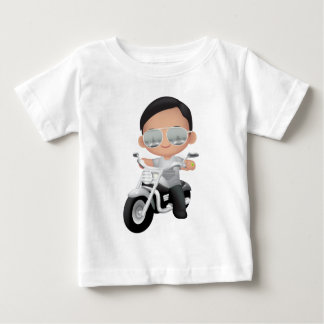 T-shirt Pour Bébé RockStar mignon sur la moto