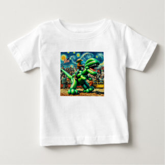 T-shirt Pour Bébé Rodeo Rex - Dino Cowboy bébé Tee
