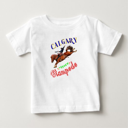 T-shirt Pour Bébé Rodéo Yeehaw de Calgary (Devant)