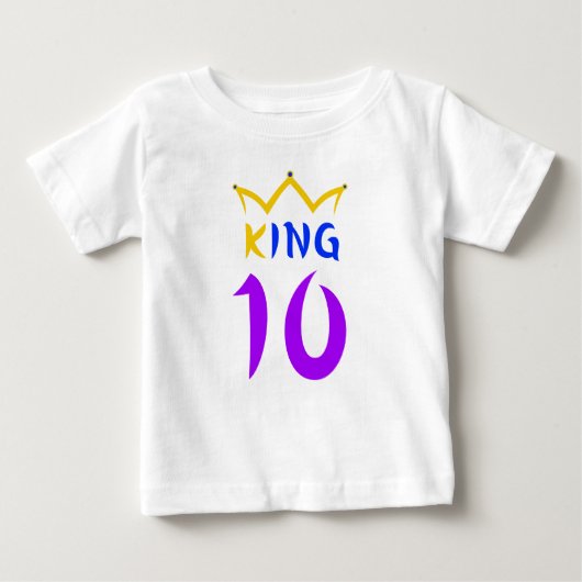 T-shirt Pour Bébé Roi 10 (Devant)