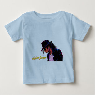 T-shirt Pour Bébé Roi de la Pop Légende Moonwalk Design Rétro Hommag