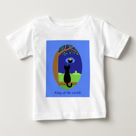 T-shirt Pour Bébé Roi du Château (Devant)