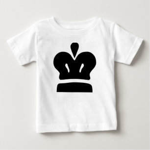 T-shirt Pour Bébé Roi noir