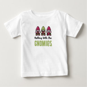 T-shirt Pour Bébé Rolling Avec Le T-shirt Bébé Gnomies