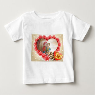 T-shirt Pour Bébé Romantique Amour Coeur Art Imprimer