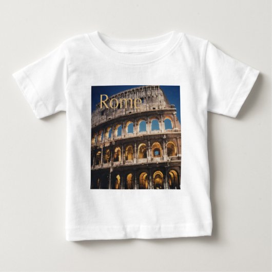 T-shirt Pour Bébé Rome la nuit (Devant)