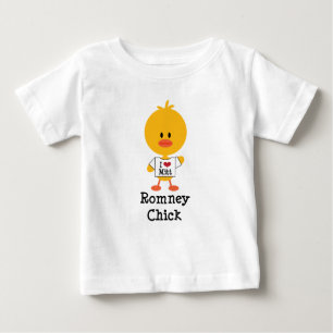 T-shirt Pour Bébé Romney Chick Toddler Long Manche Tee I Heart Mitt