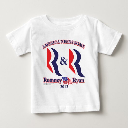 T-shirt Pour Bébé Romney et Ryan (Devant)