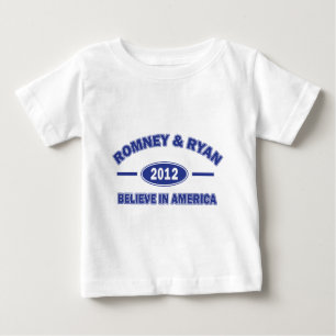 T-shirt Pour Bébé Romney et Ryan Believe