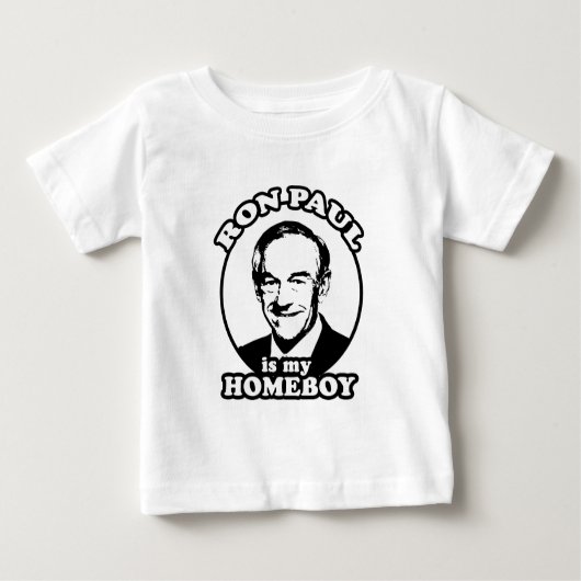 T-shirt Pour Bébé Ron Paul est mon homeboy (Devant)