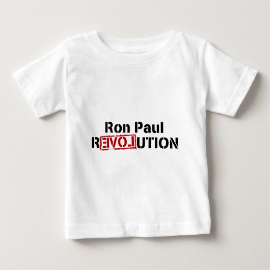T-shirt Pour Bébé Ron-Paul-révolution (Devant)