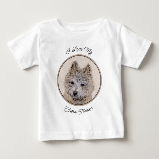 T-shirt pour bébé rond (nom) (Devant)