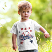 T-shirt Pour Bébé Rookie de baseball de l'année 1er fête d'anniversa