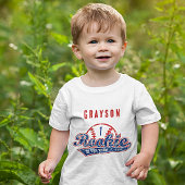 T-shirt Pour Bébé Rookie de baseball de l'année 1er fête d'anniversa