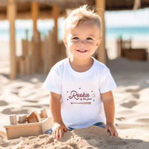 T-shirt Pour Bébé Rookie de l'année Premier Anniversaire Chemise, Ba