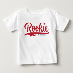 T-shirt Pour Bébé Rookie de l'année Première maillée de baseball Ann