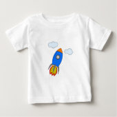 T-shirt Pour Bébé Roquette de dessin (Devant)