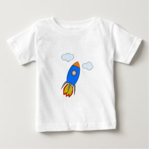 T-shirt Pour Bébé Roquette de dessin