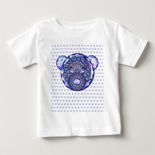 T-shirt Pour Bébé Rosace bleu ou rouge pour bébé&enfant (Devant)