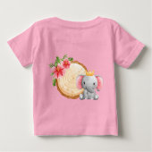 T-shirt Pour Bébé Rose (Dos)