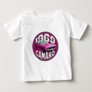 T-shirt Pour Bébé Rose 1969 de Camaro solides solubles