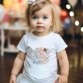 T-shirt Pour Bébé Rose, 1er anniversaire de fille, Alice Onederland