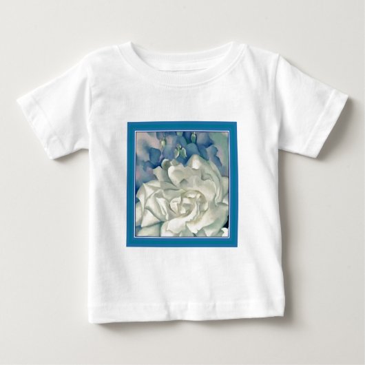 T-shirt Pour Bébé Rose blanc et pied-d'alouette de stupéfaction la (Devant)