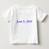 T-shirt Pour Bébé Rose bleu violet (Dos)
