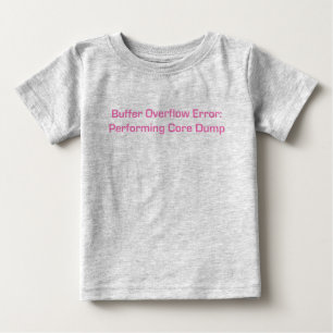 T-shirt Pour Bébé Rose de débordement d'amortisseur