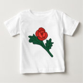 T-shirt Pour Bébé Rose de pop (Devant)