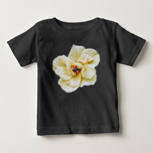 T-shirt Pour Bébé Rose et abeille (Devant)