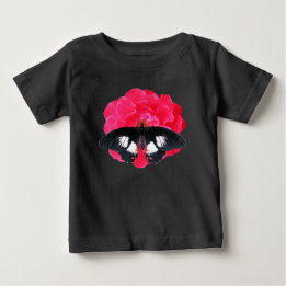 T-shirt Pour Bébé Rose et Swallowtail