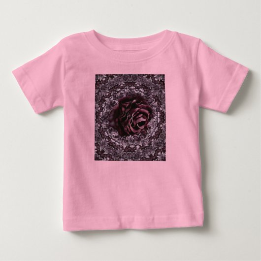 T-shirt Pour Bébé Rose Mandala (Devant)