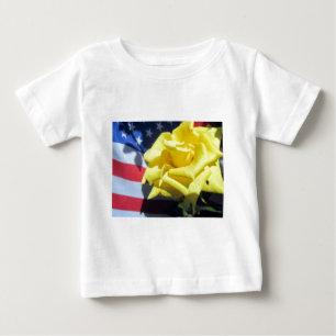 T-shirt Pour Bébé Rose patriotique