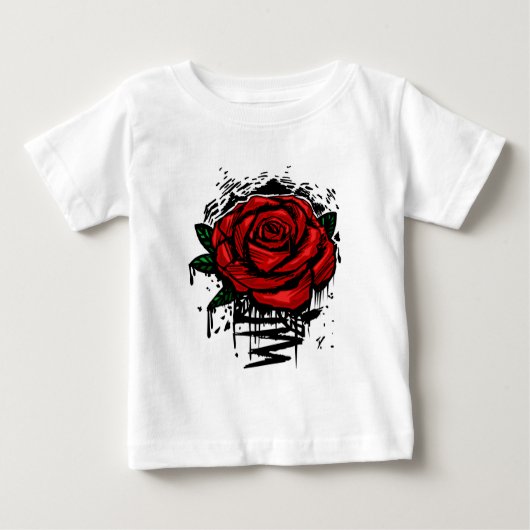 T-shirt Pour Bébé Rose robuste (Devant)