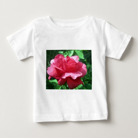 T-shirt Pour Bébé Rose rouge (Devant)
