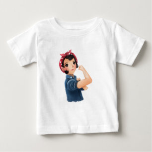 T-shirt Pour Bébé rosie les femmes de rivoir nous pouvons le faire !
