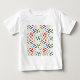 T-shirt Pour Bébé Roue géométrique colorée