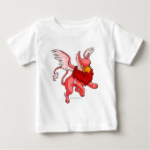T-shirt Pour Bébé Rouge d'aire (Devant)