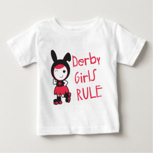 T-shirt Pour Bébé Rouleau Derby - règle de filles de Derby