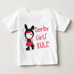 T-shirt Pour Bébé Rouleau Derby - règle de filles de Derby