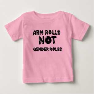 T-shirt Pour Bébé Roulements du bras pas Rôles du genre Bébé Tee