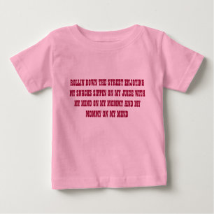 T-shirt Pour Bébé Rouler dans la rue.