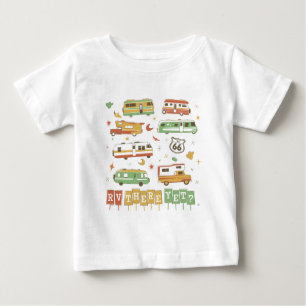 T-shirt Pour Bébé Route 66 RV Encore Là