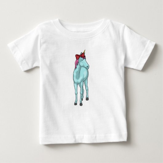 T-shirt Pour Bébé Ruban Unicorn (Devant)