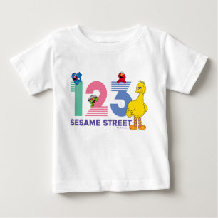 T-shirt Pour Bébé Rue Sésame 123