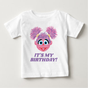 T-shirt Pour Bébé Rue Sésame   Abby Cadabby - C'est mon anniversaire