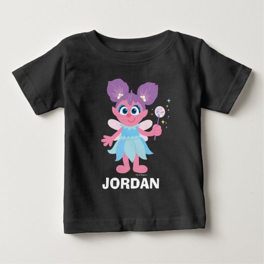 T-shirt Pour Bébé Rue Sésame | Abby Cadabby personnalisée (Devant)