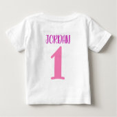 T-shirt Pour Bébé Rue Sésame | Abby - Fille d'anniversaire (Dos)