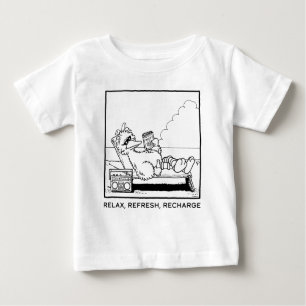 T-shirt Pour Bébé Rue Sésame   Big Bird Relax Refresh Recharge